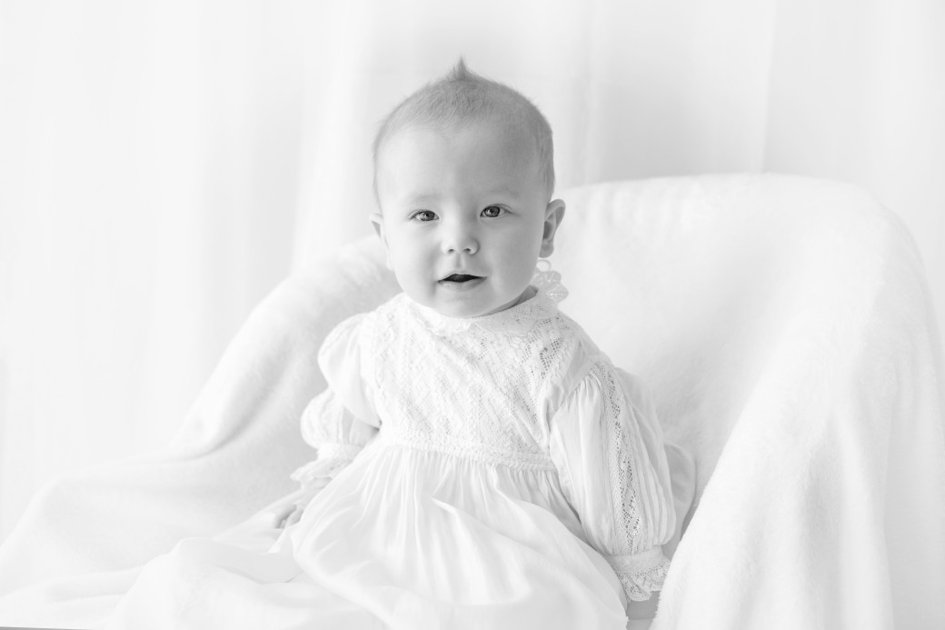 black and white heirloom portrait